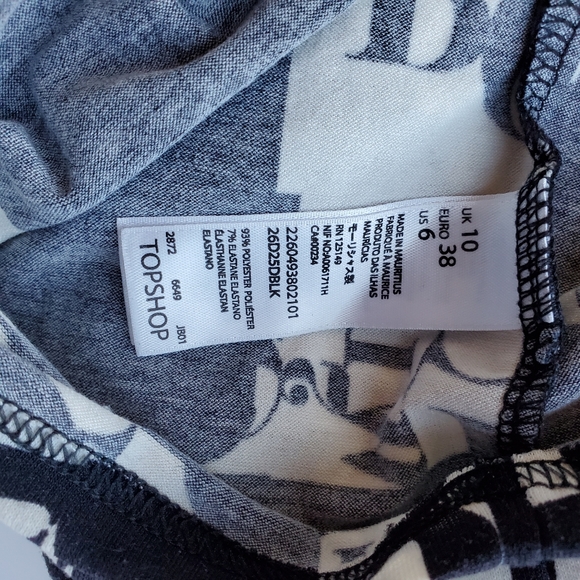 Topshop Black & White Dress - Picture 4 of 4